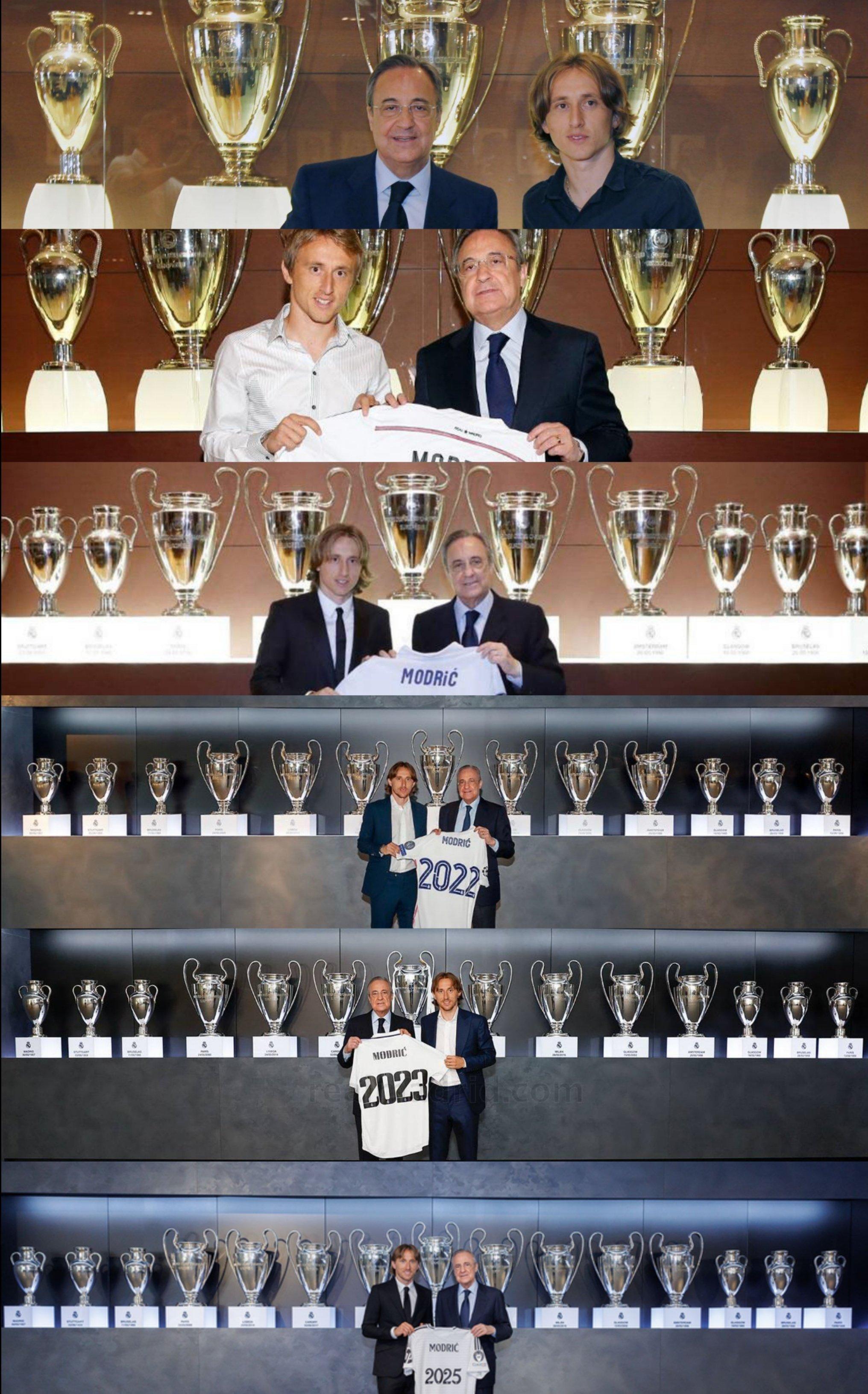 莫德里奇加盟皇马后的欧冠奖杯增长数。📈🏆莫德里奇halamadrid ​​​