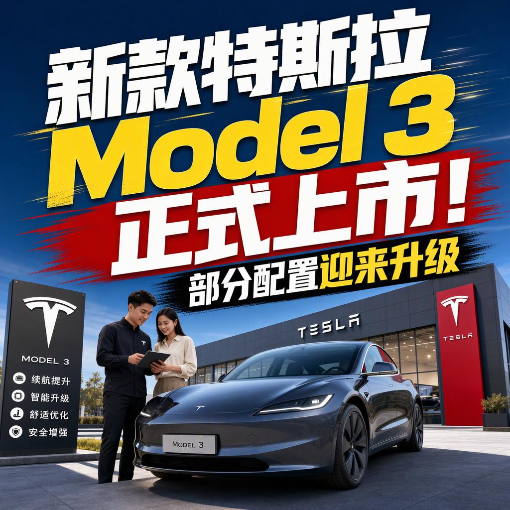 10月1日，新款特斯拉Model 3在中国正式上市。
售价维持23.55万到33