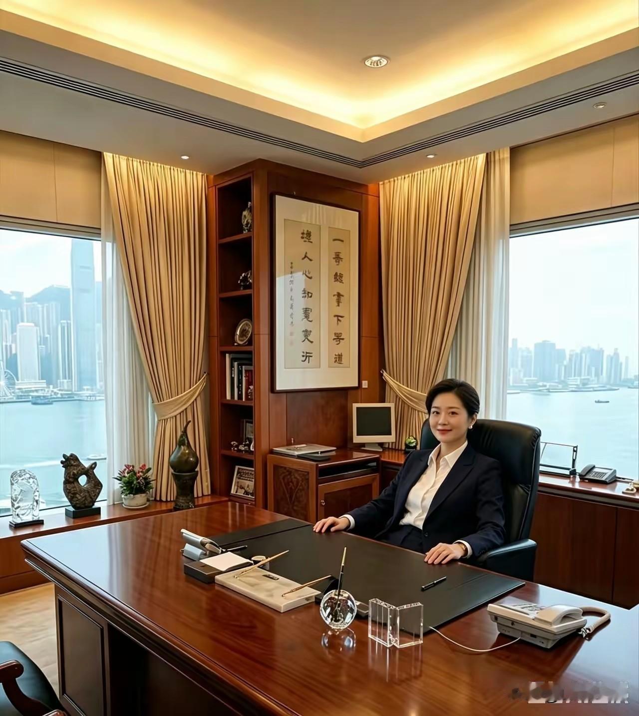 这么年轻就做到这个位置，应该是家族企业传承人。