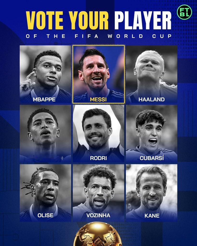 📌 梅西被足球平台 FTBL（Football For The Fans）评为