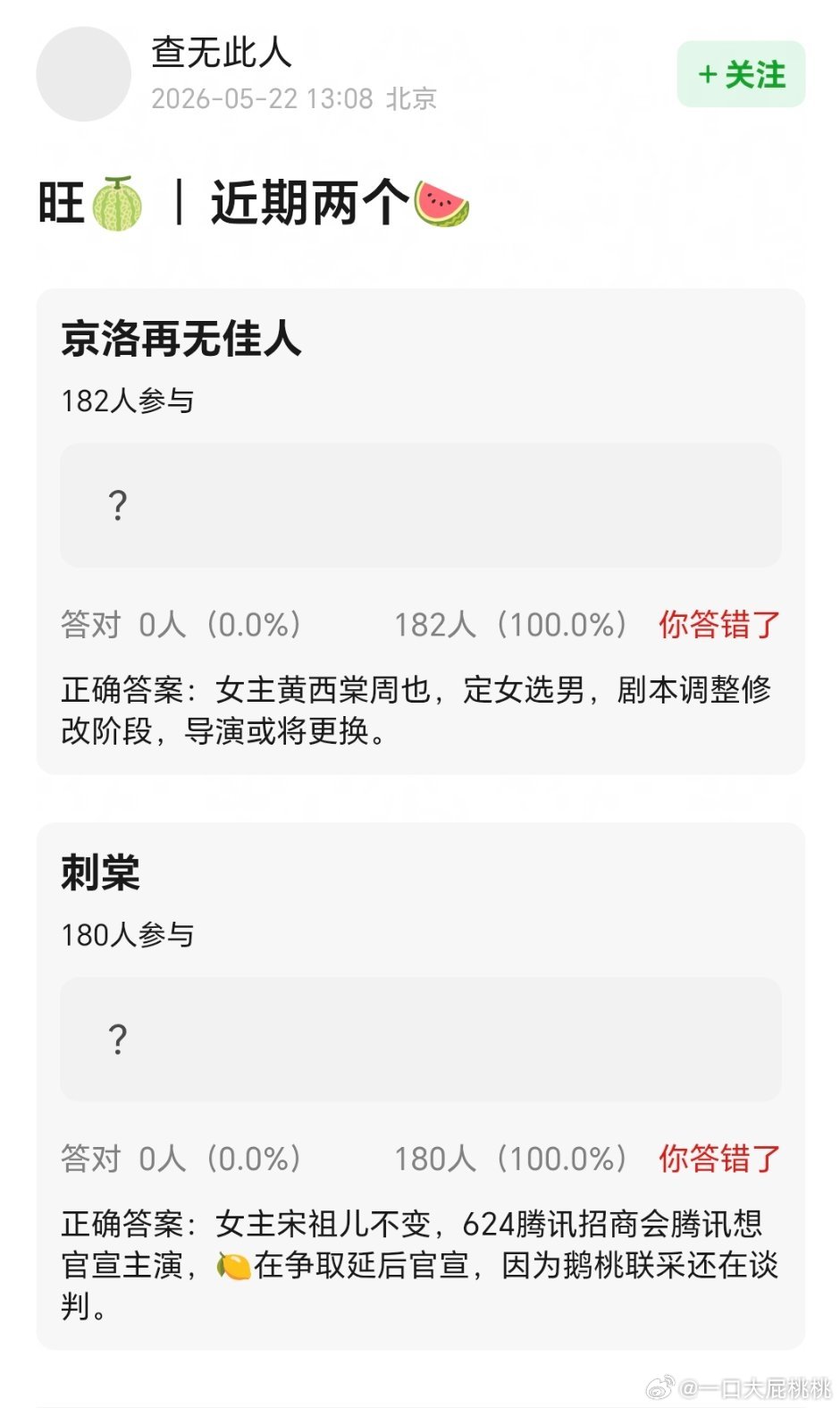 京洛暂时根本开不起来，刺棠女主也值得撕么这么多饼 