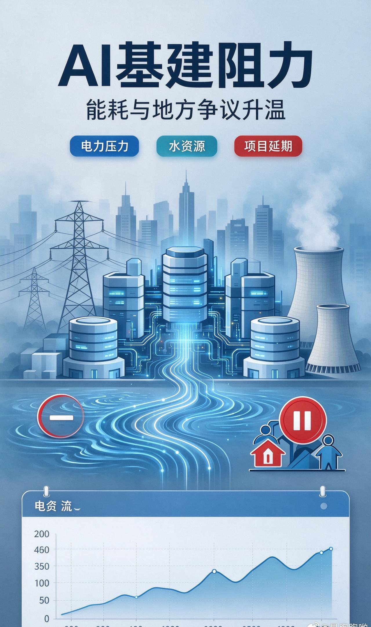 AI 数据中心建到哪，反对声就跟到哪。

欧洲约 420 亿美元项目受影响，美国