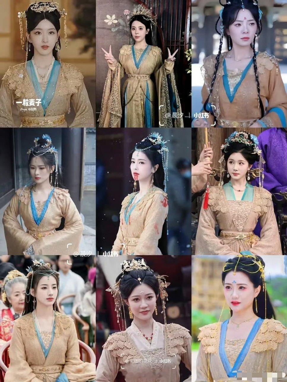 这套也报看啊 有必要这么多人都穿一遍吗 不是说长月的衣服开创了华丽风的先河嘛，以