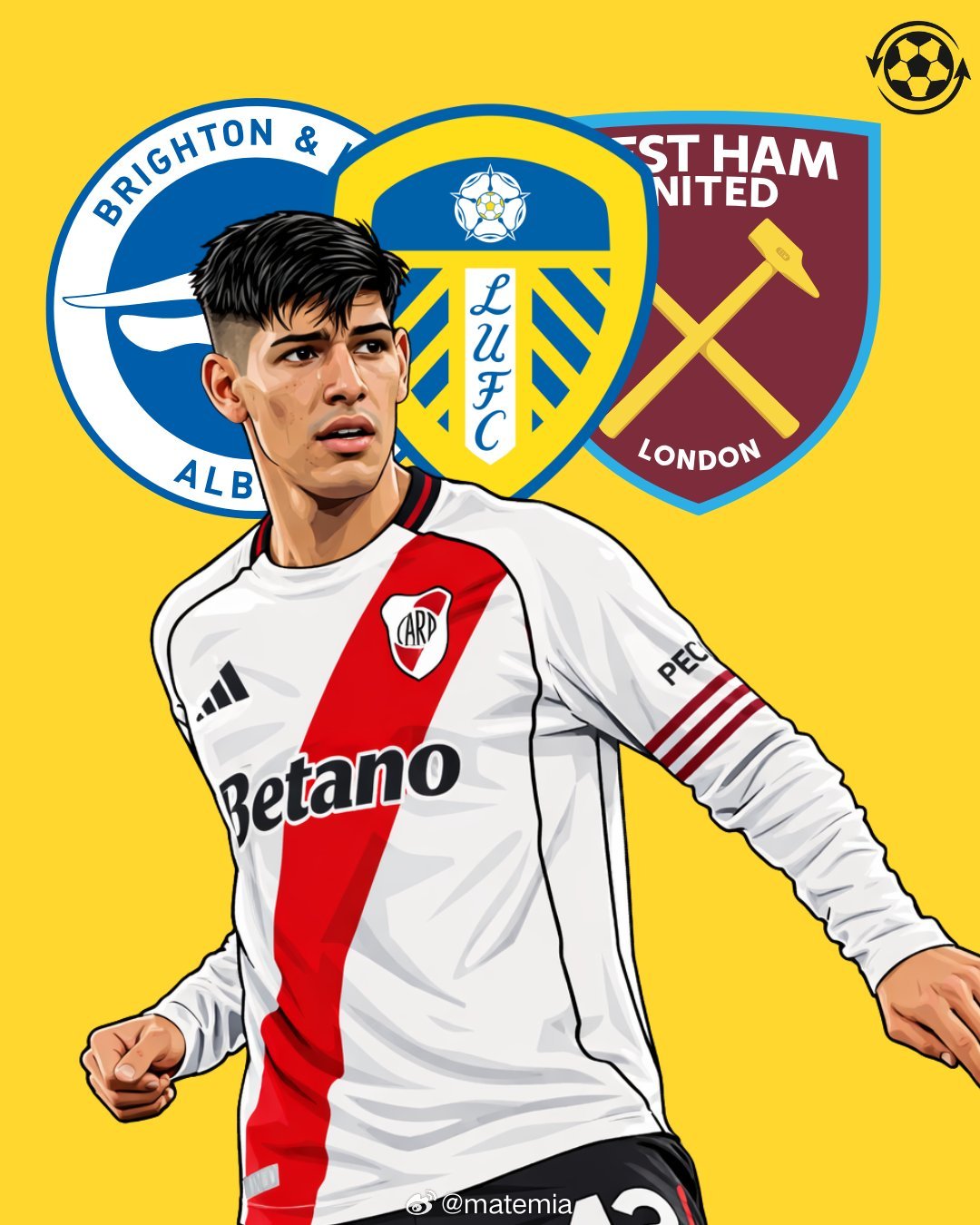 河床 🚨 河床中后卫劳塔罗·里维罗吸引了多家英超俱乐部的关注 🇦🇷👀布莱