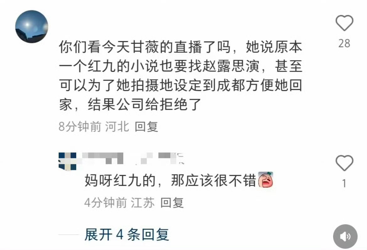 第一次听说这位作者，红九有啥代表作，我去看看[哇][哇]银河酷娱替赵露思推掉红九