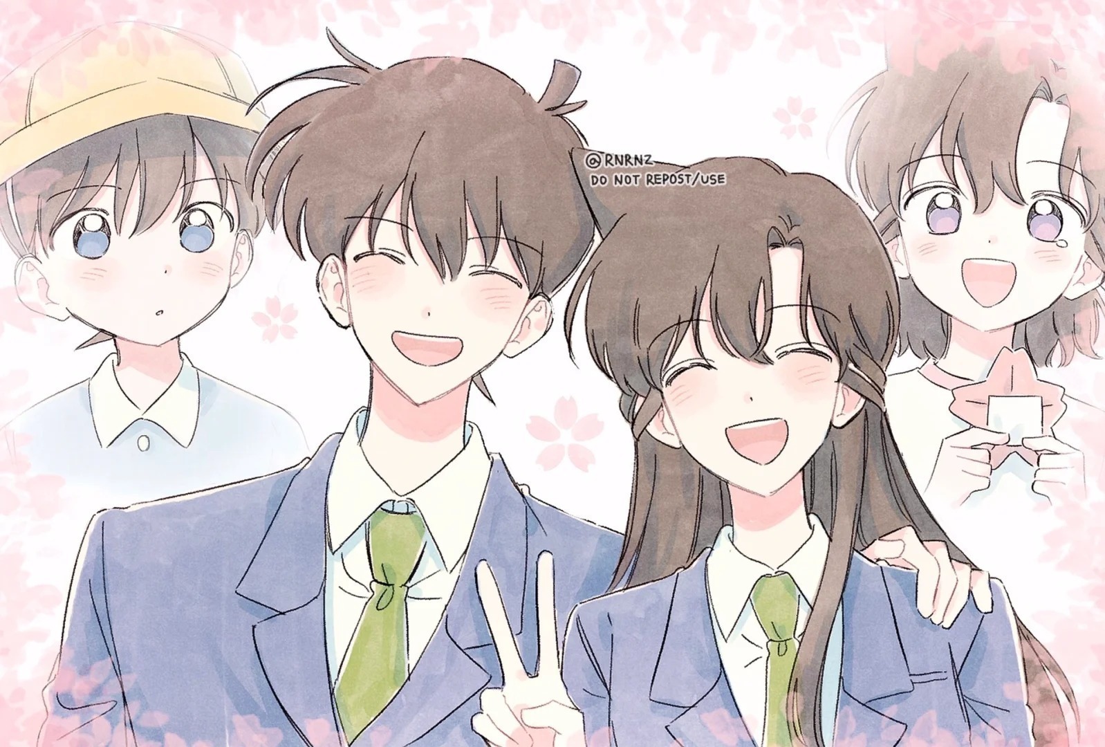 名侦探柯南樱花樱花想见你二次元漫画动漫仲夏狂欢季 画师X：RNRNZ 
