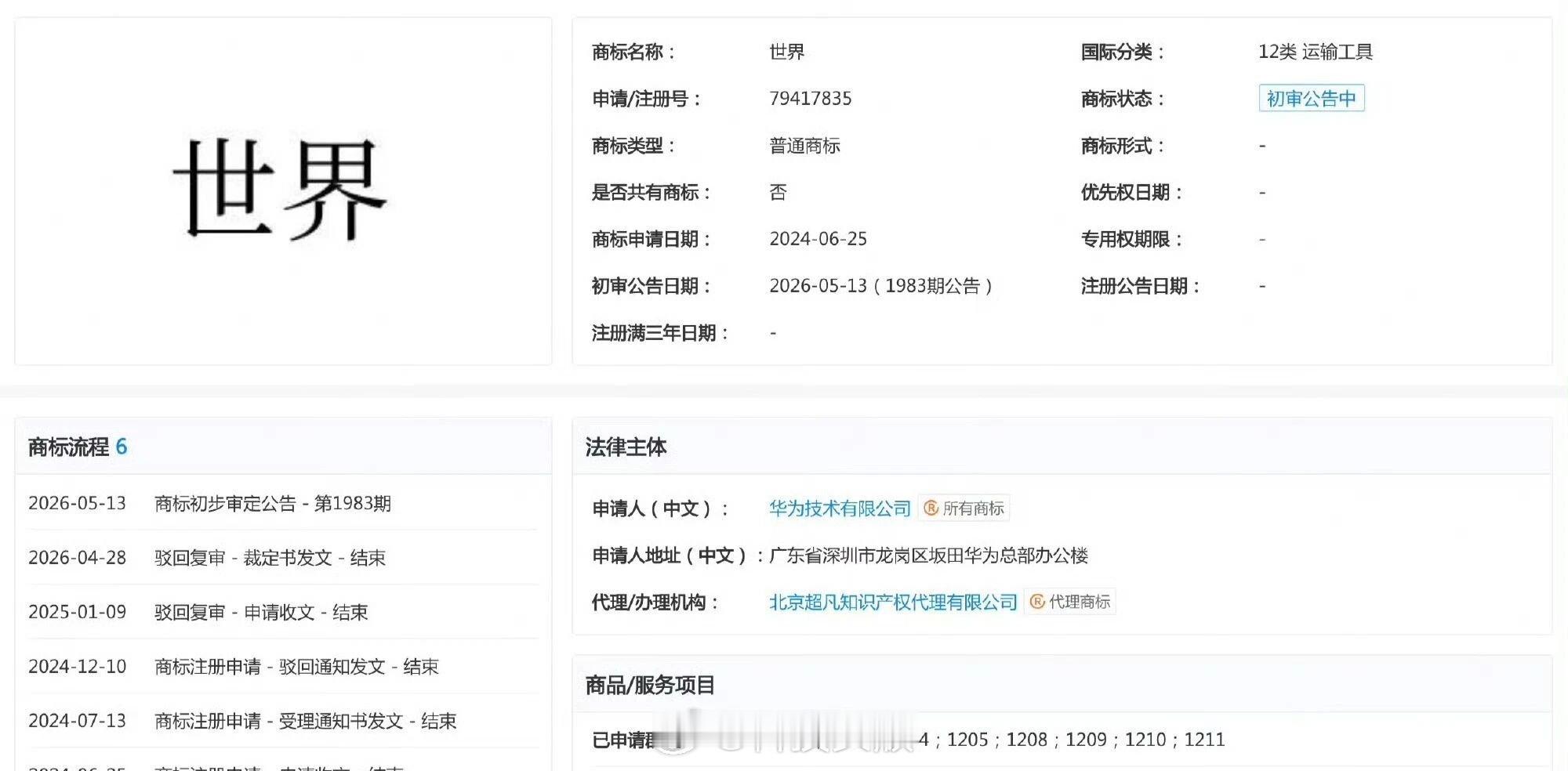 华为申请“世界”商标，是防御性注册吗？