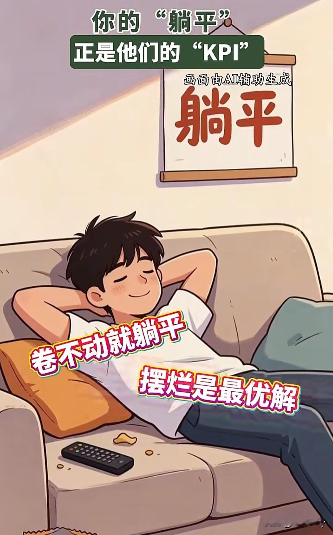 还是那套说辞，群众被敌人忽悠了么？
所谓“躺平”，不过网上随口吐槽罢了，一觉醒来