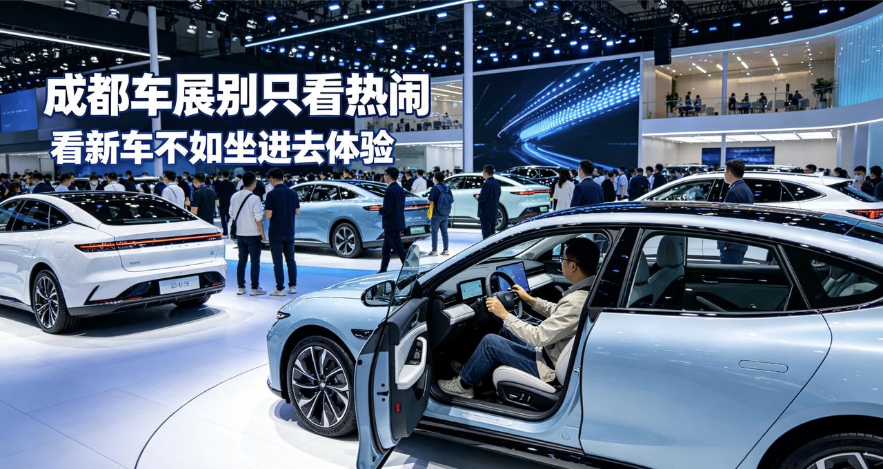 逛成都车展，绝大多数人进场第一件事就是围着新车拍照，扒着参数表对比配置。但很多人