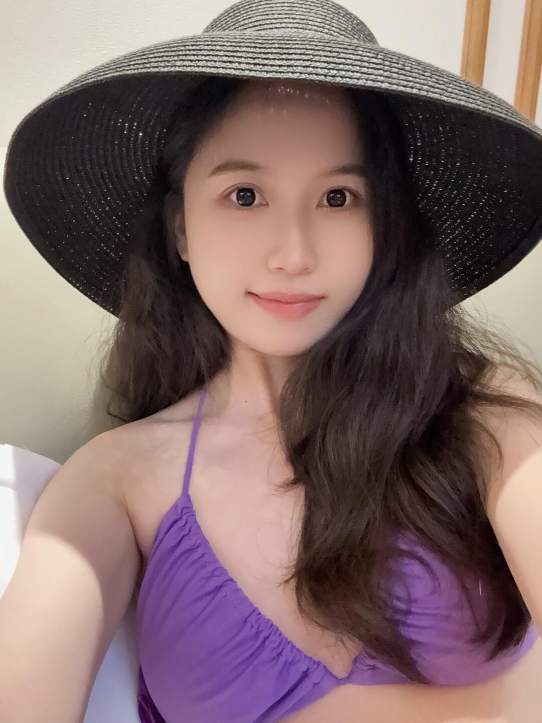 三亚 紫色泳衣好喜欢啊💜