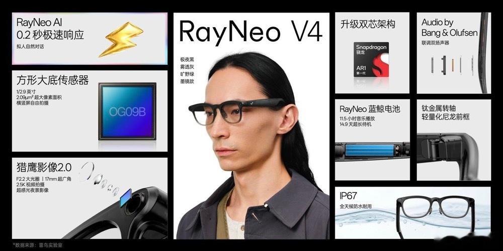 雷鸟V4 起售价 2199 元，国补价低至 1869.15 元起，即日起全平台开