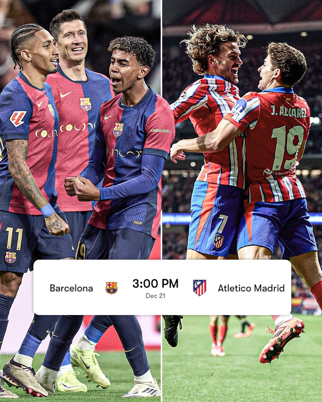 圣诞节前的比赛，2024年的最后一场比赛，冬歇期前的最后一场比赛，同时也算是西甲