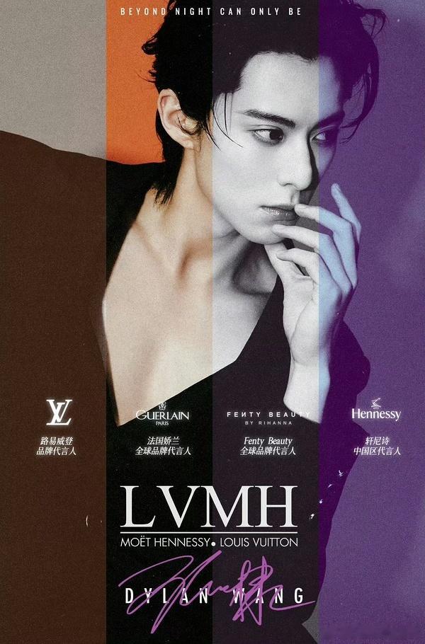 王鹤棣 LV王鹤棣从路易威登品牌大使升级品牌代言人，已代言2年半。当前商务代言总