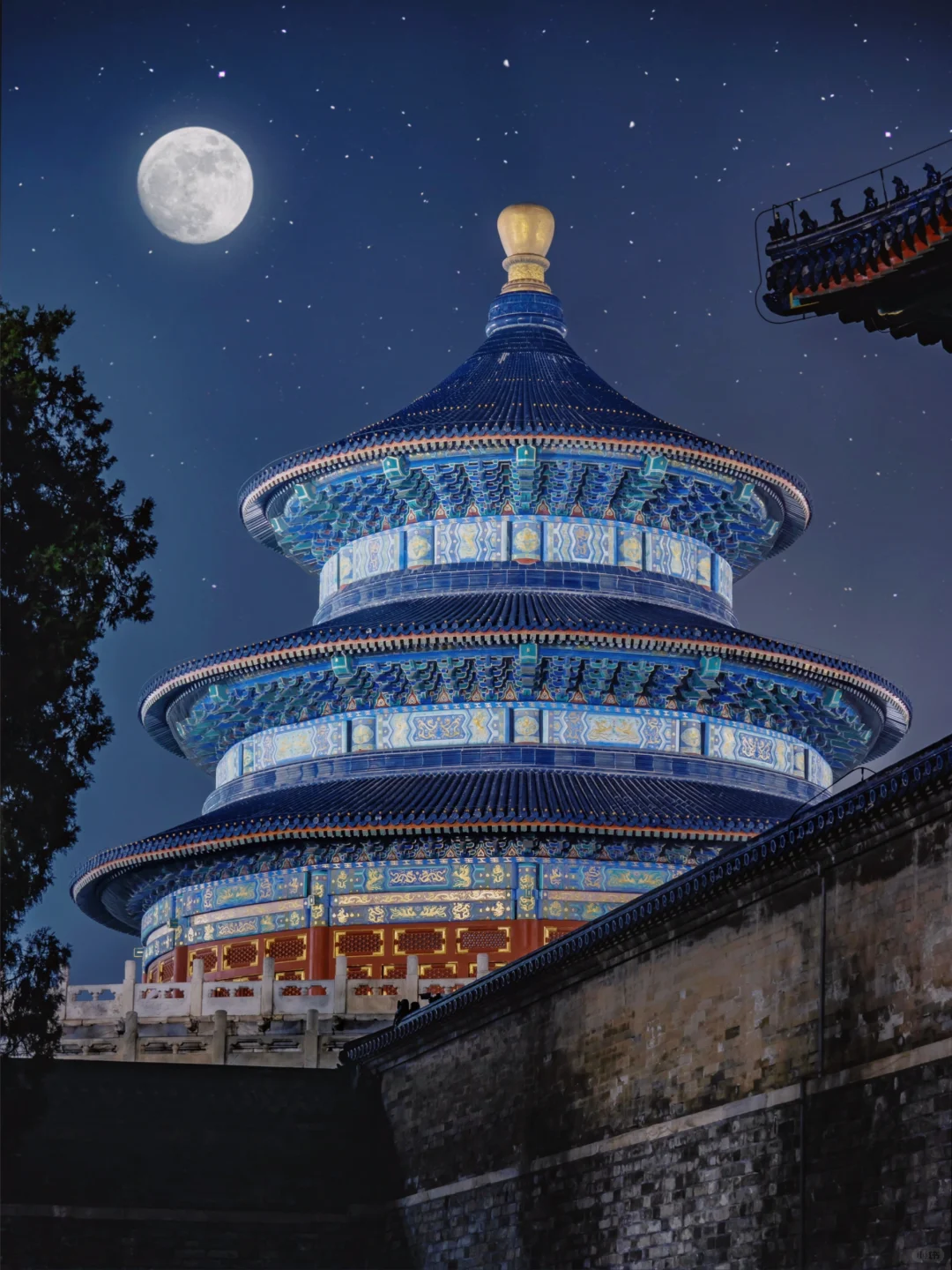 离开北京前一定要看一次夜晚的天坛‼️太美了
