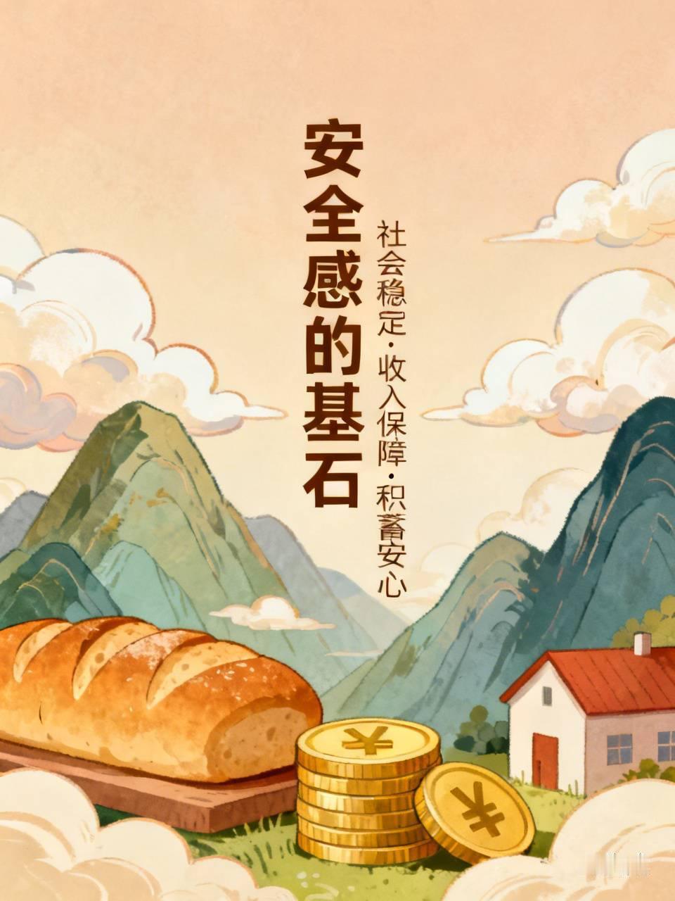 人要有安全感，前提是社会大环境的长期平安稳定。对个人而言，首先要衣食住行不愁，另