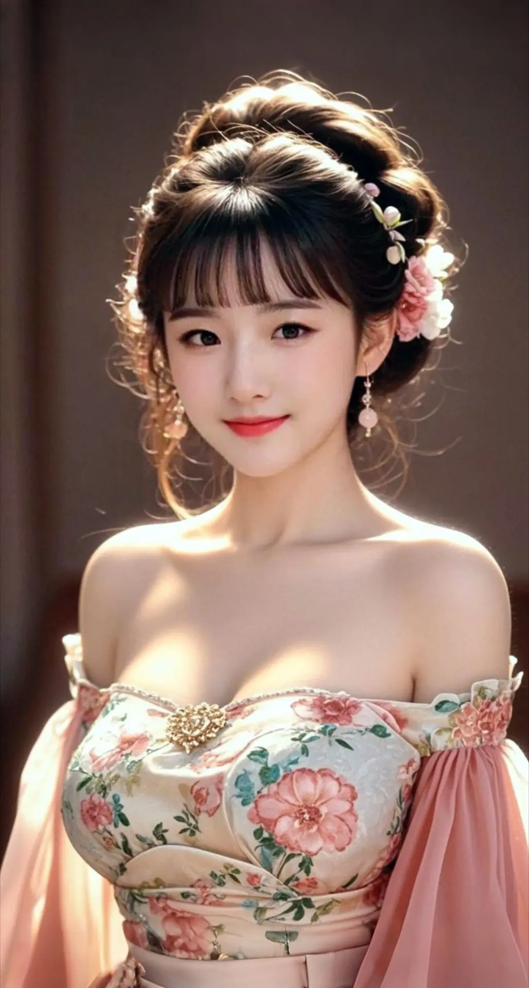 AI扩图 AI粉黛佳人