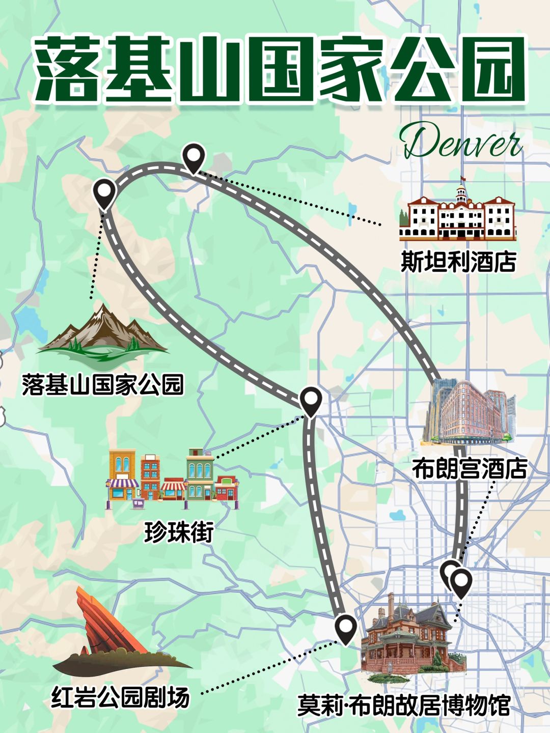 丹佛周边｜落基山國家公园一日游&含六大景点