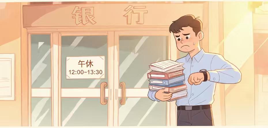 央视网评银行午休：一扇窗都不留，便民二字岂能成空谈？
“你上班我上班，我休息你也