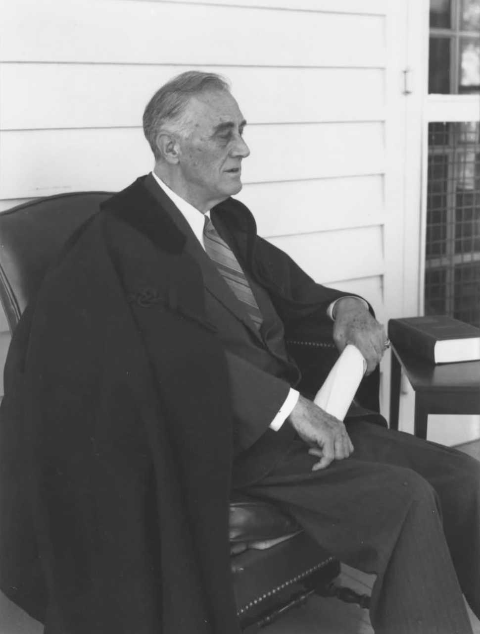 【来自投稿】1945年4月10日 美国总统富兰克林·罗斯福在乔治亚州，这是他生前