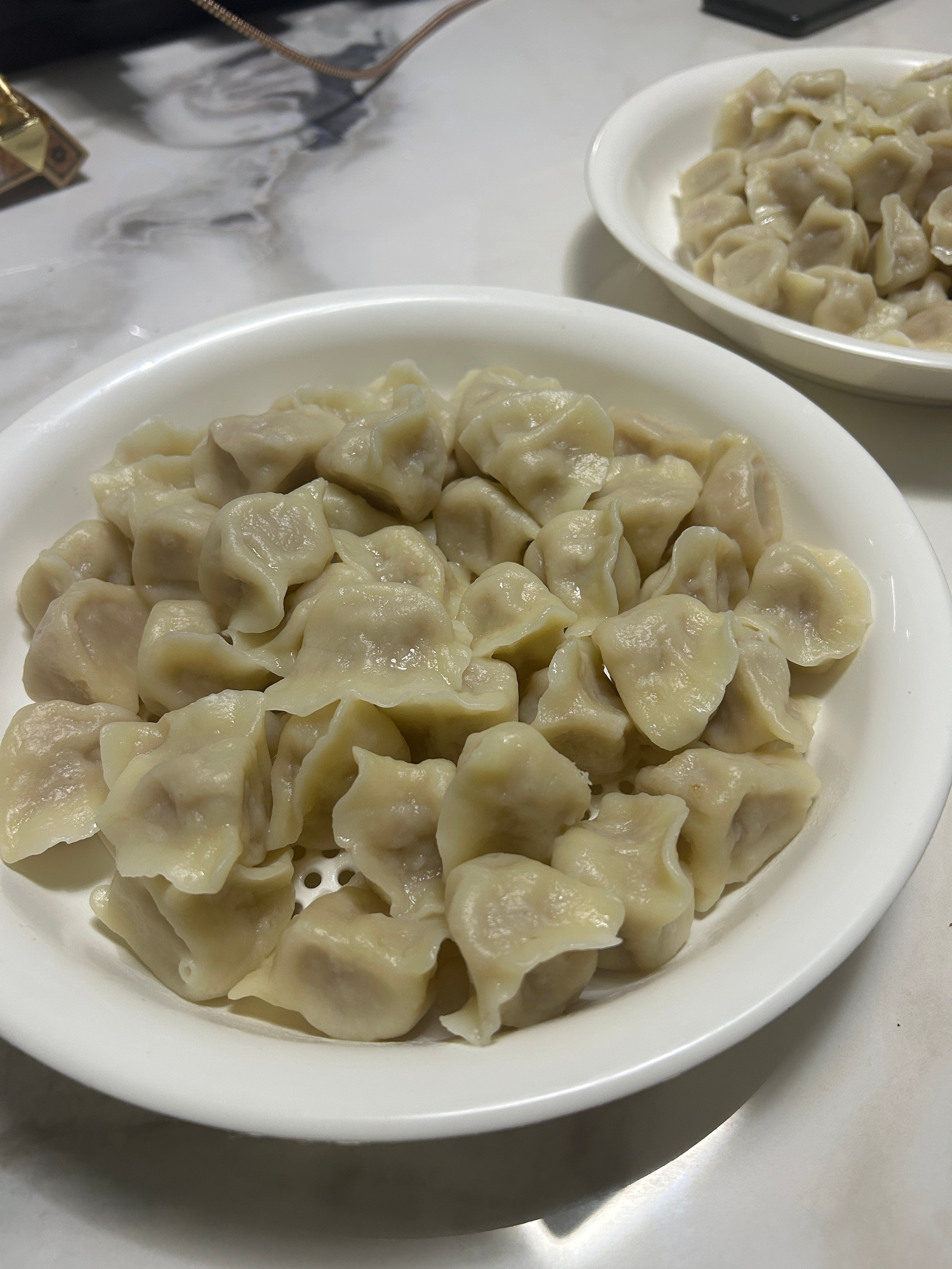 补一顿冬至的饺子。 