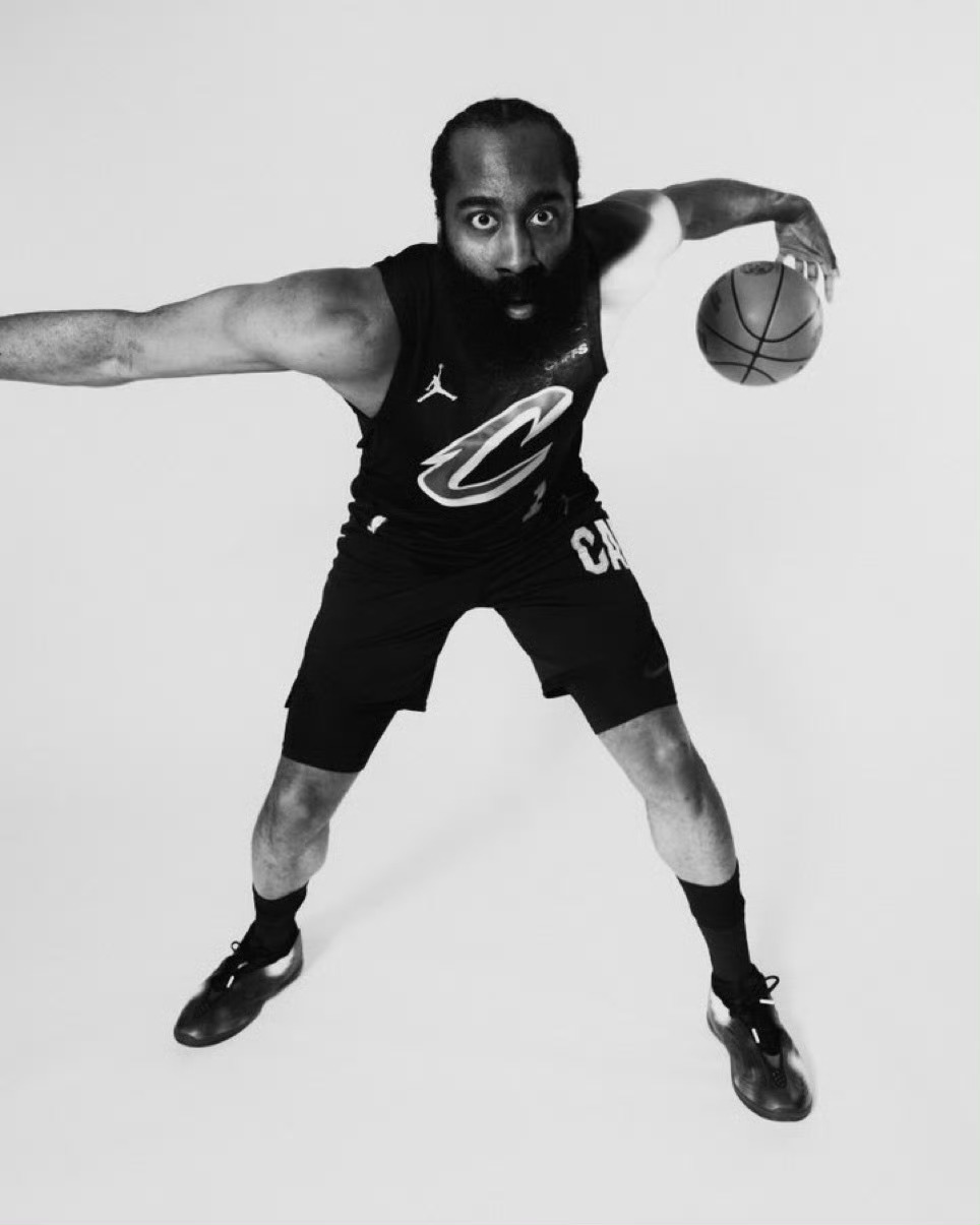 黑白👀克利夫兰骑士骑士哈登nba