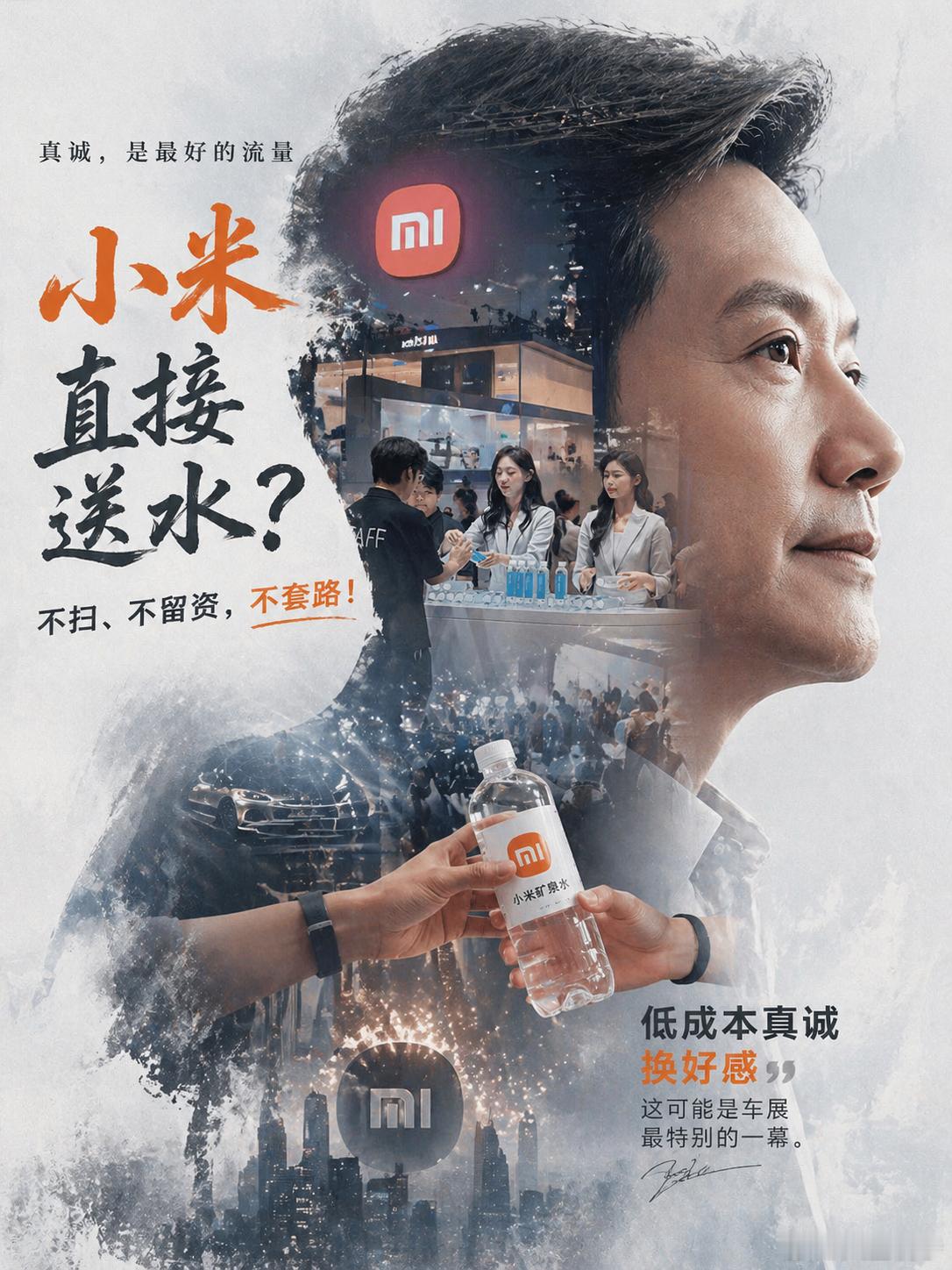 让GPT image-2给小米车展无套路送水的事情做了个视频封面美工，这次真的要