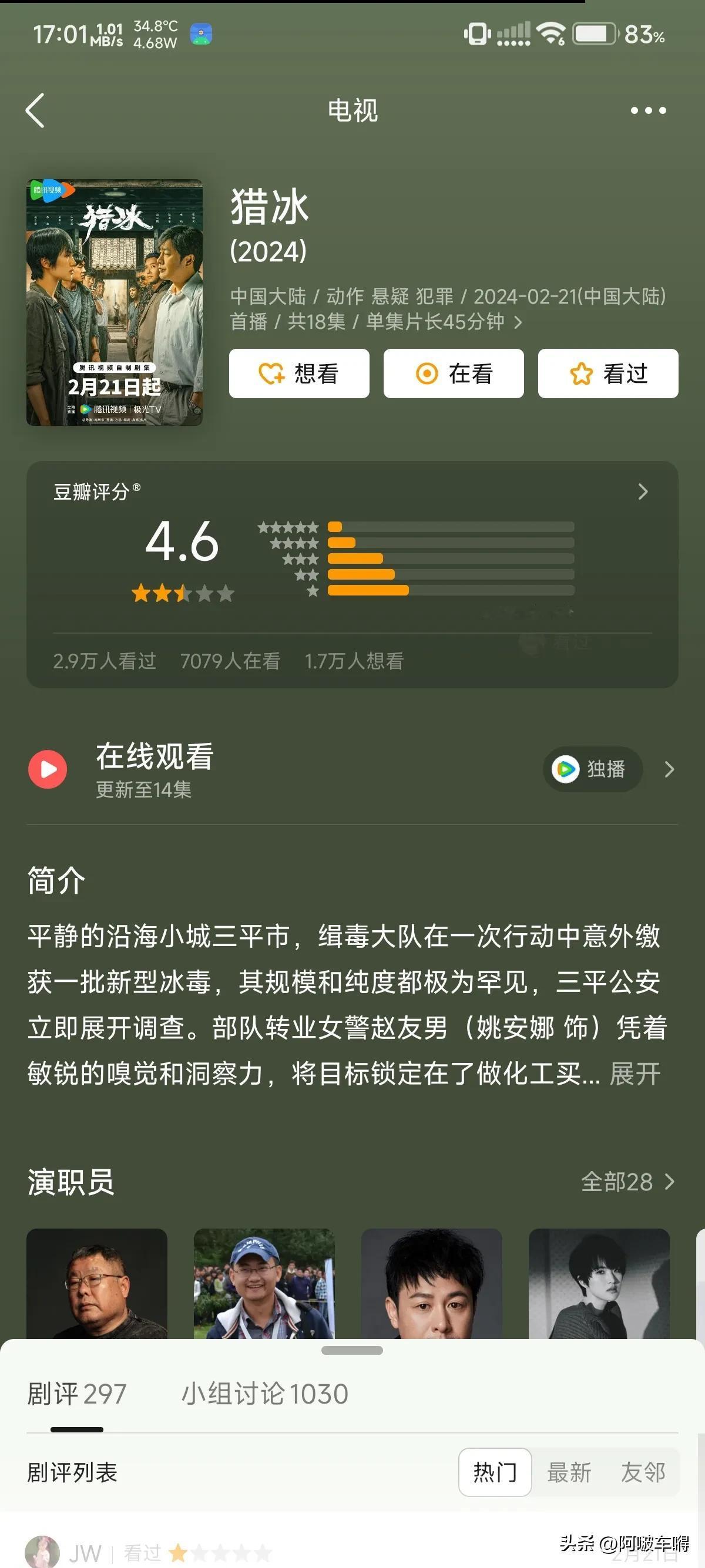 猎冰昨晚追完的，花了十八块买了点映，谈谈对这部剧的感受以及华为二公主姚安娜的争议