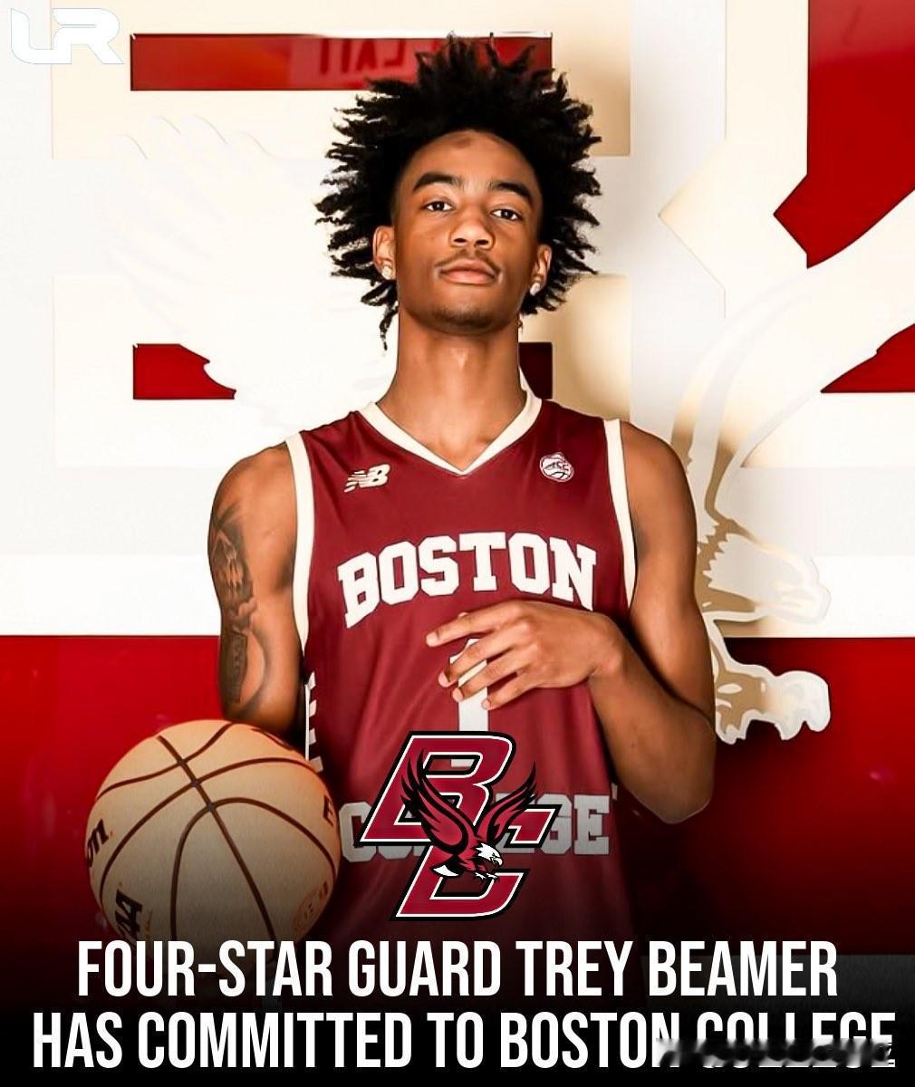 四星控卫Trey Beamer宣布承诺NCAA男篮 波士顿学院，高四赛季就读于佛