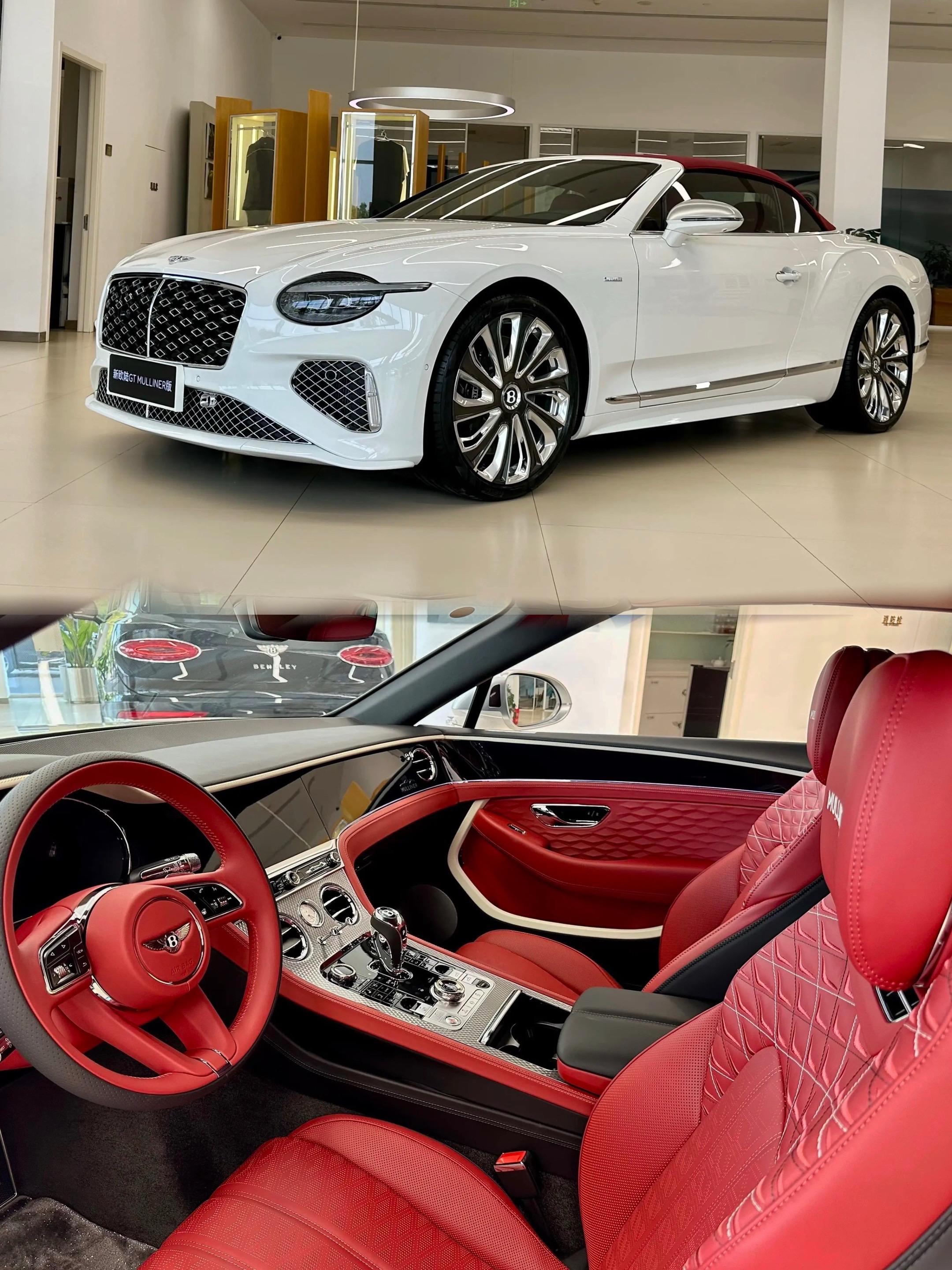 欧陆GTC Mulliner 白红有缘！