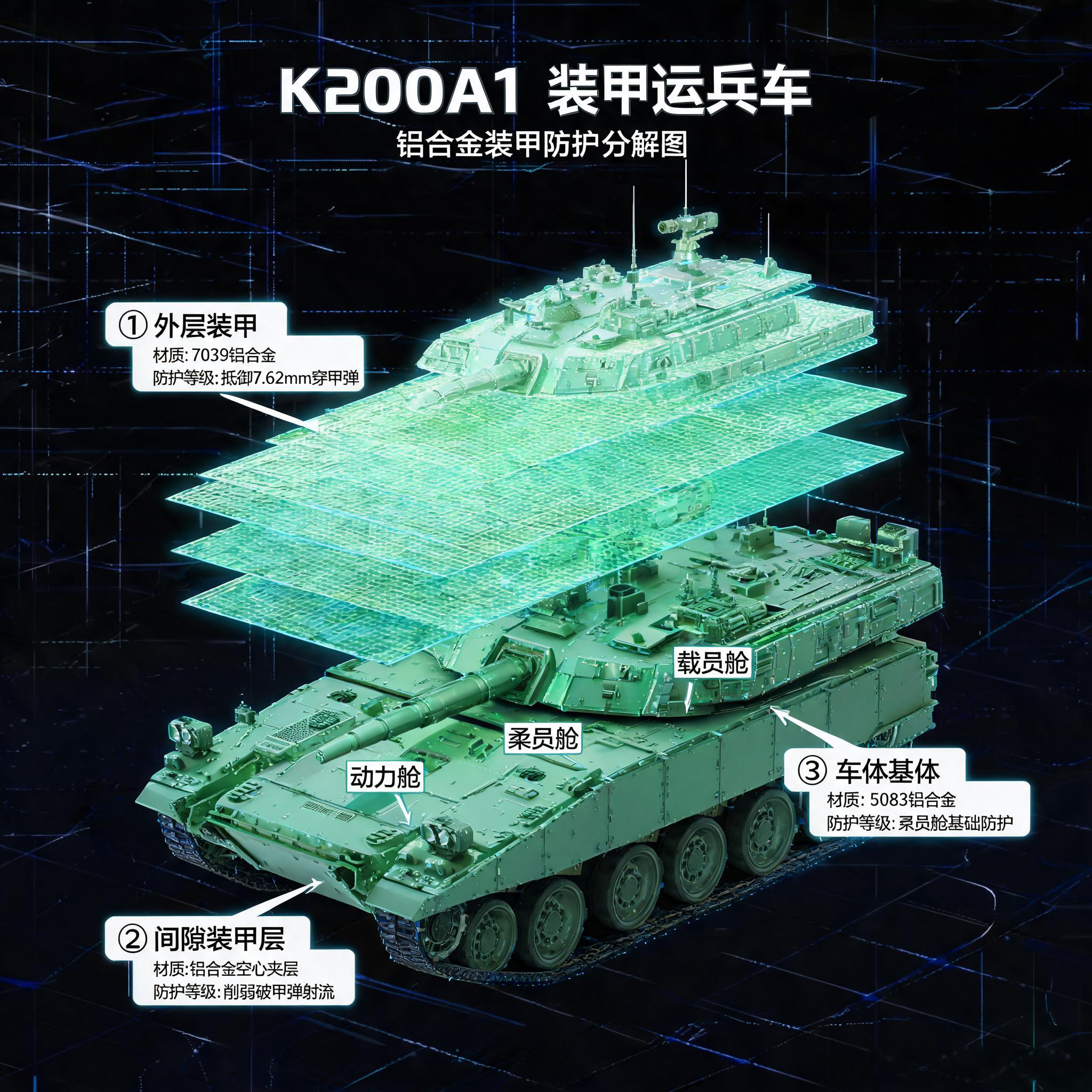 韩军现役保有量最大的老式履带装甲运兵车——K200A1核心参数拆解源自美制M11
