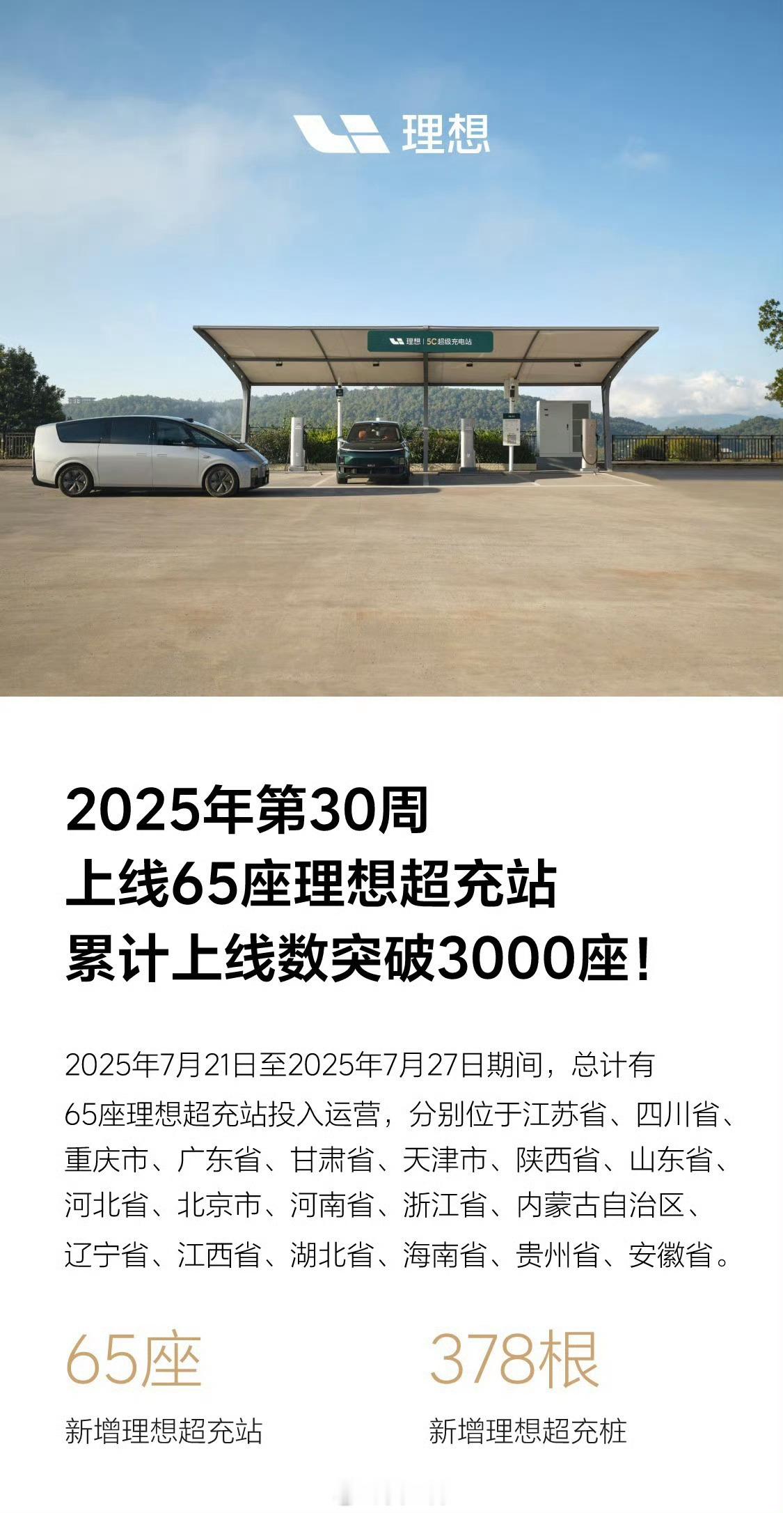 按照理想建超充桩的速度，感觉很快就能建到我家门口了，江苏又添了许多超充站[嘻嘻]