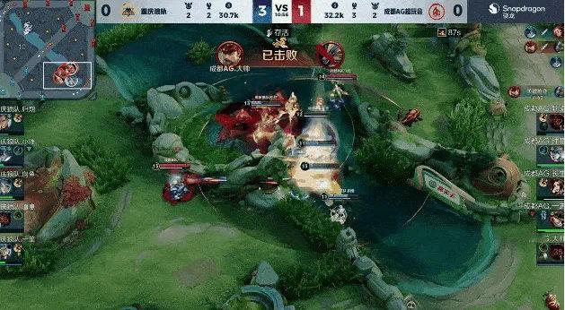 #2024KPL夏季赛季后赛##AG对战狼队##王者荣耀#  狼队在暴君处犹豫不