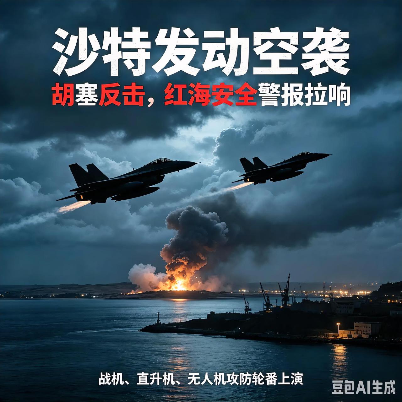 空袭与反击轮番上演！沙特胡塞冲突再度升级，红海安全再添变数
 
新一轮的交火浪潮