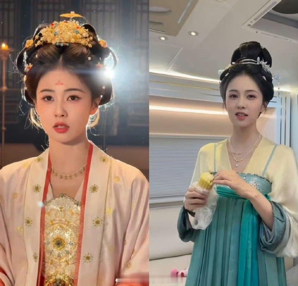 白鹿唐宫造型真的好大气明媚  跟林玉芬合作的这个剧造型好素啊 ​​​