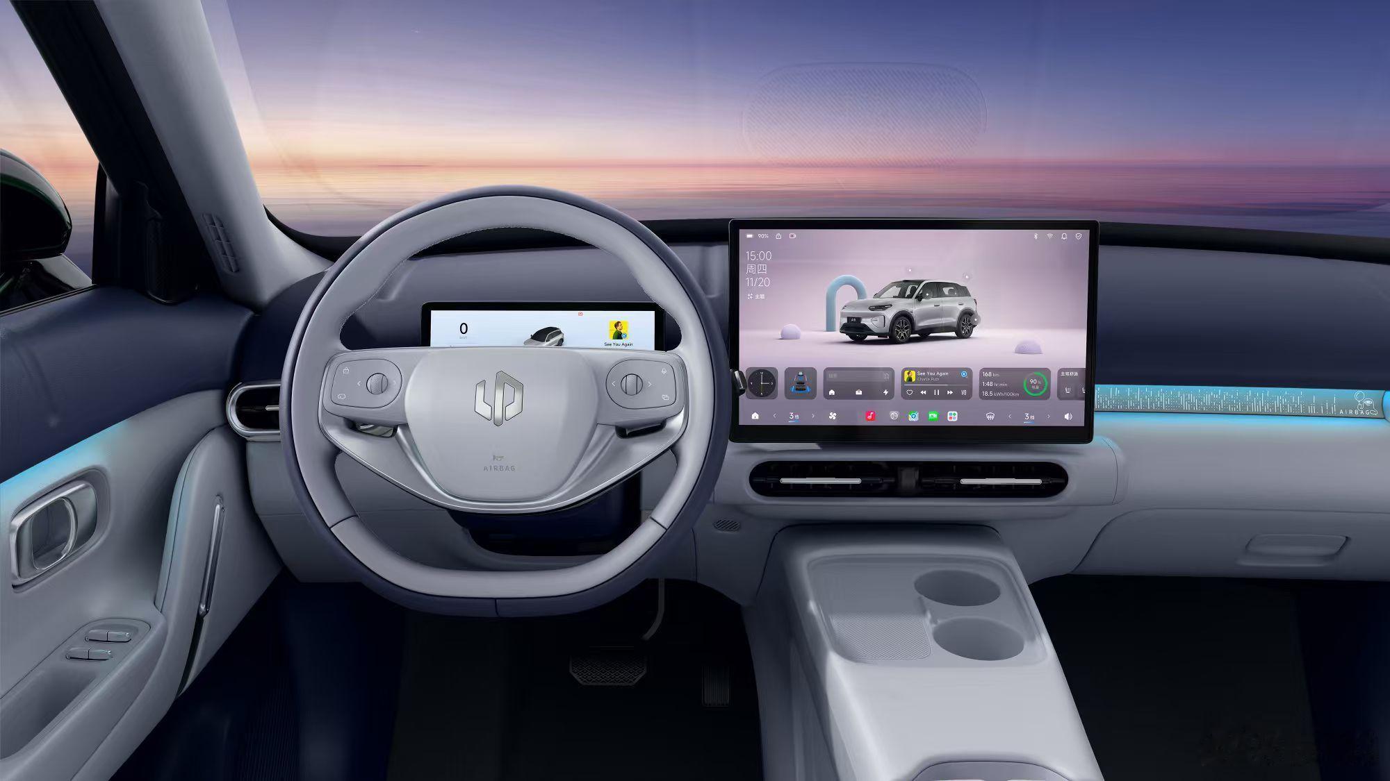 零跑A10 内部空间利用率蛮高啊新能源汽车