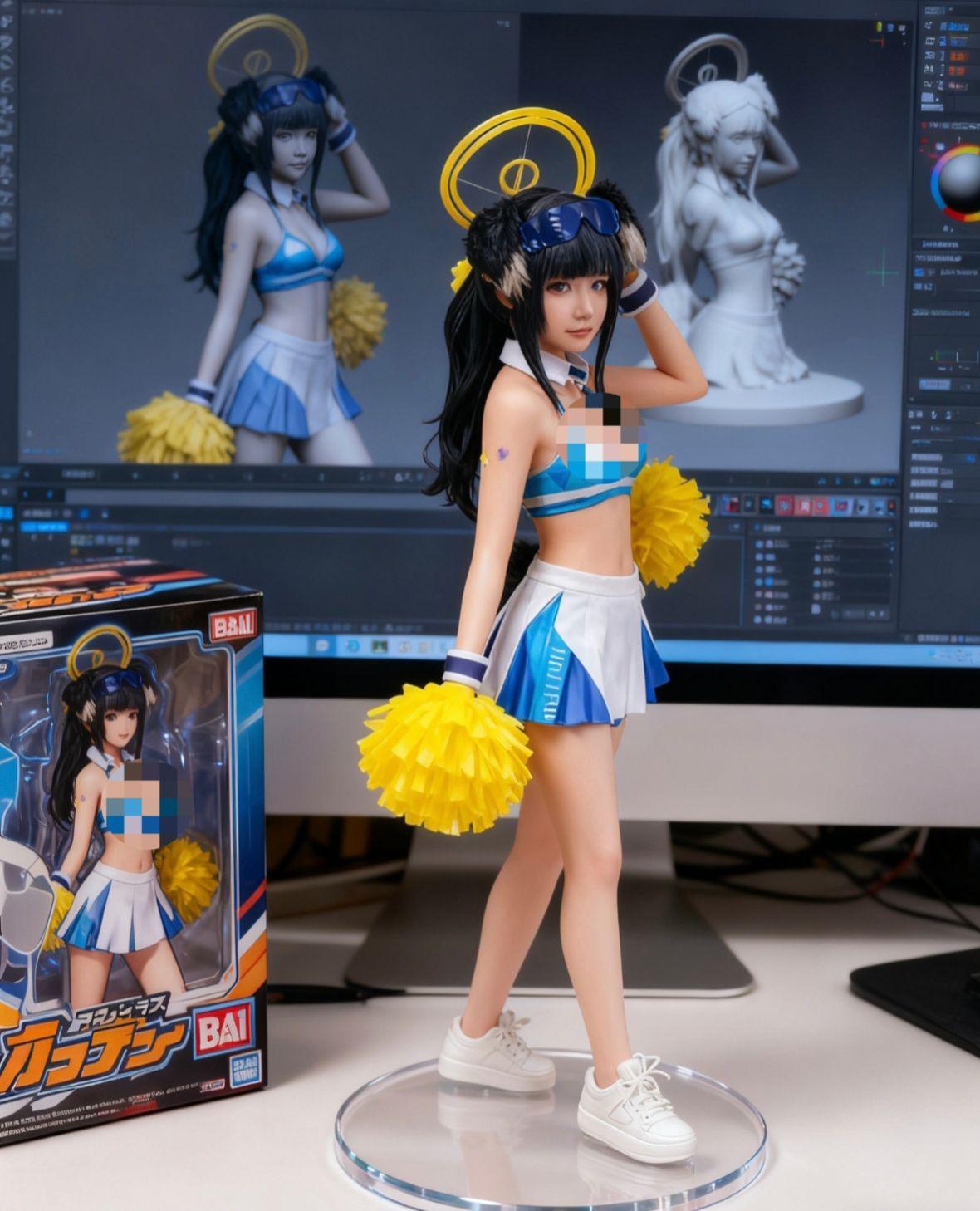 手办模型 猫冢响cos  cosplay 蔚蓝档案 这谁能顶得住啊