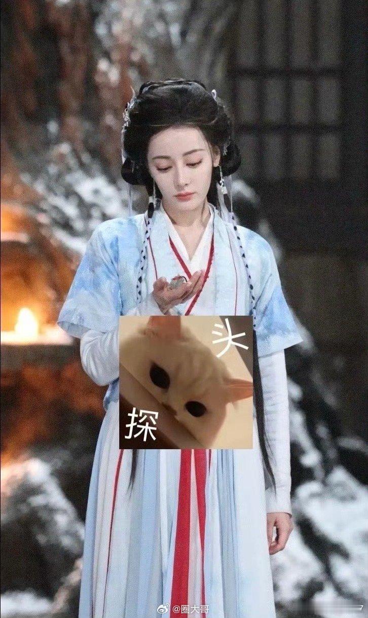 迪丽热巴慕胥辞蓝衣扎染路透 OMG，迪丽热巴主演的电视剧《慕胥辞》最新路透生图来