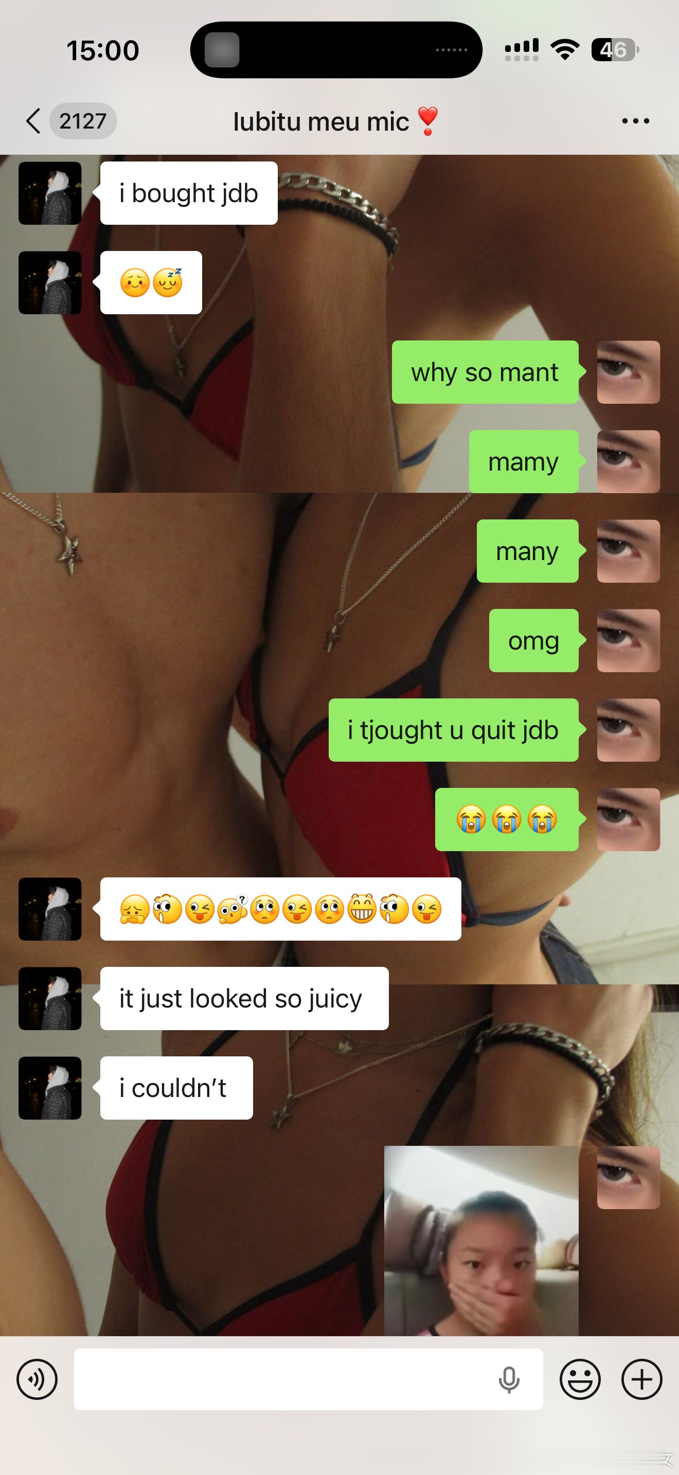跟我说去楼下便利店买水结果买了加多宝。jsjsjsskkskskskdks 