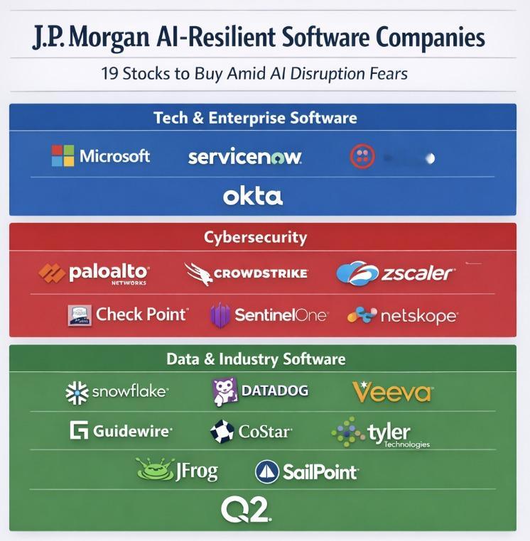 摩根大通最新的报告中指出，由于人工智慧技术的颠覆性影响，软件产业的市值已经蒸发了