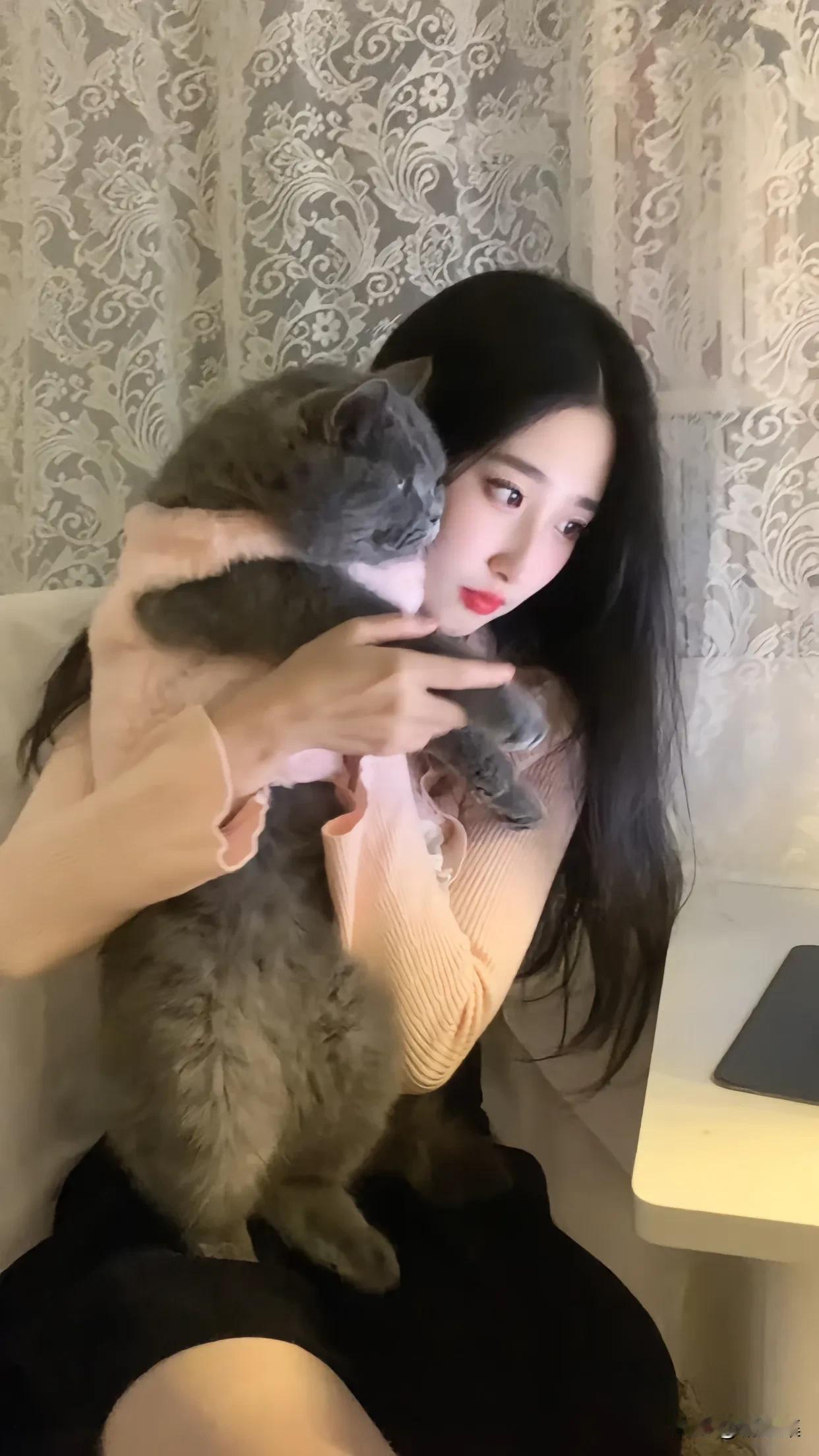 “猫咪抱抱，温暖时光”🐱💕