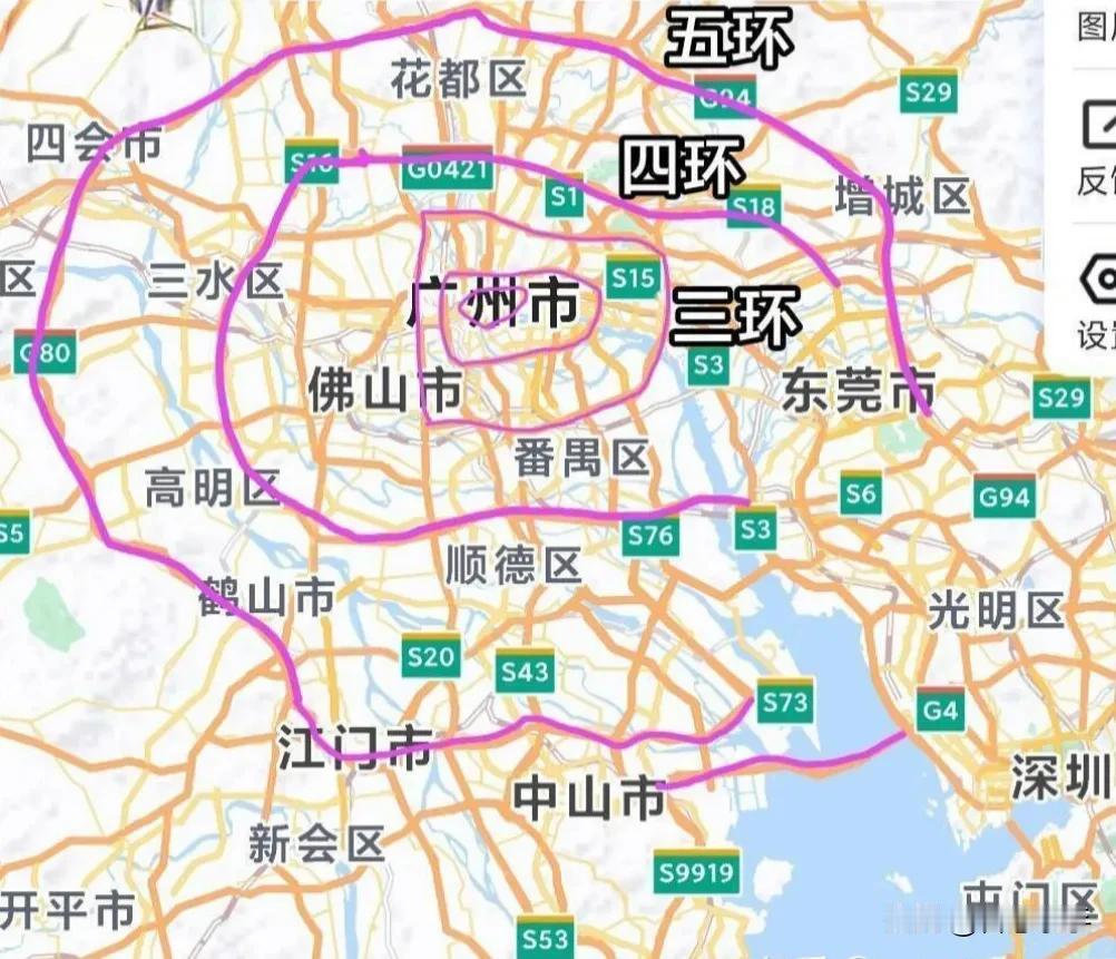 作为有大江大河的城市，是真的没有环的概念