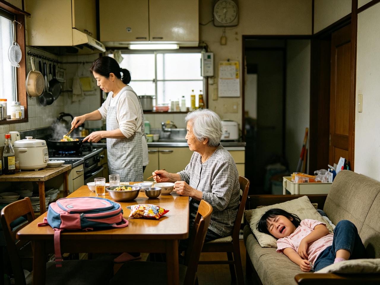 婆婆让我每天下班后先去她家做饭，我女儿饿到哭，丈夫却说：“我妈一个人在家可怜”