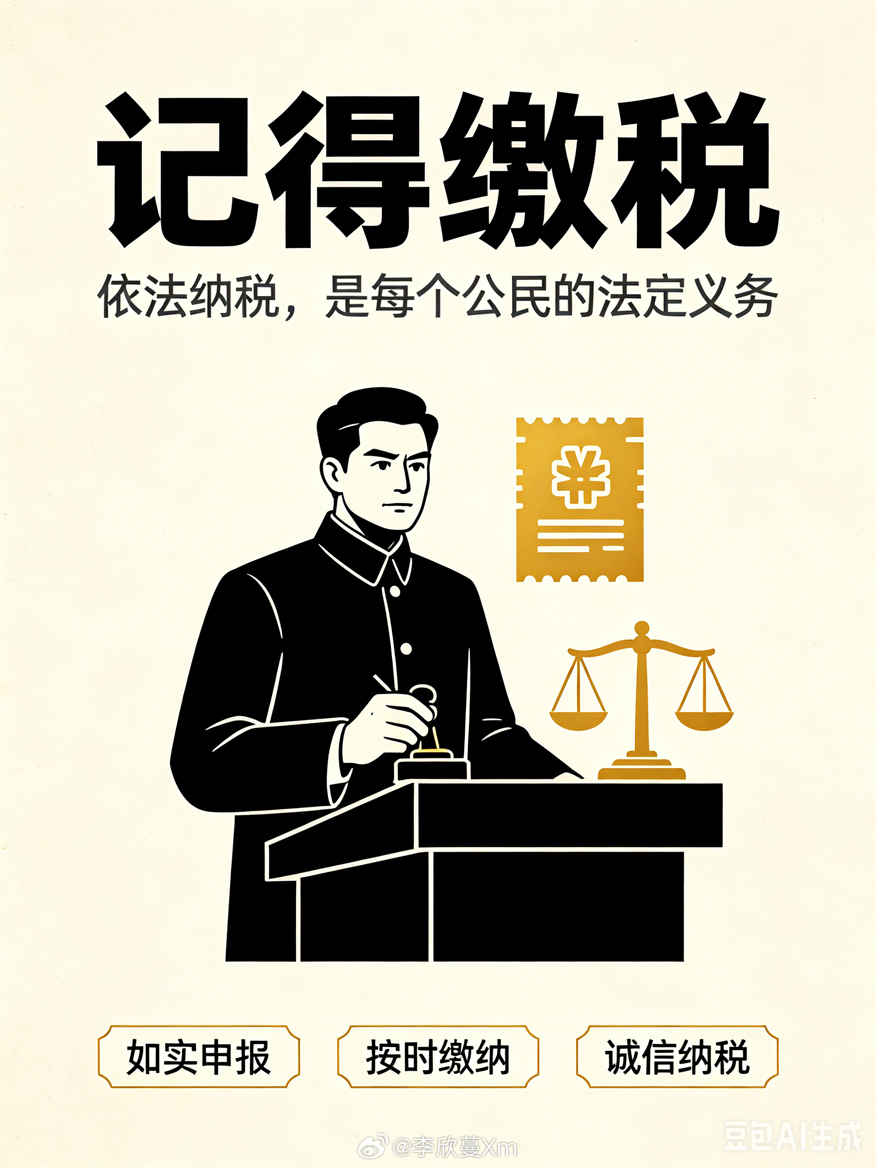 守住法律红线，依法诚信缴税。下个月记得缴税～个体户季报时间为1月、4月、7月、1