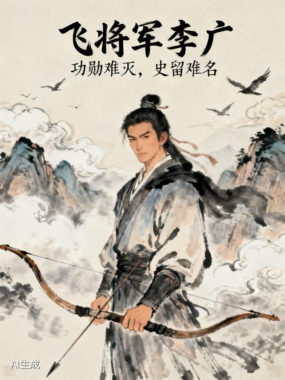 说起“飞将军”李广，他的功勋确实难灭，史留难名啊。难存，难容，难幸，难封，功勋难