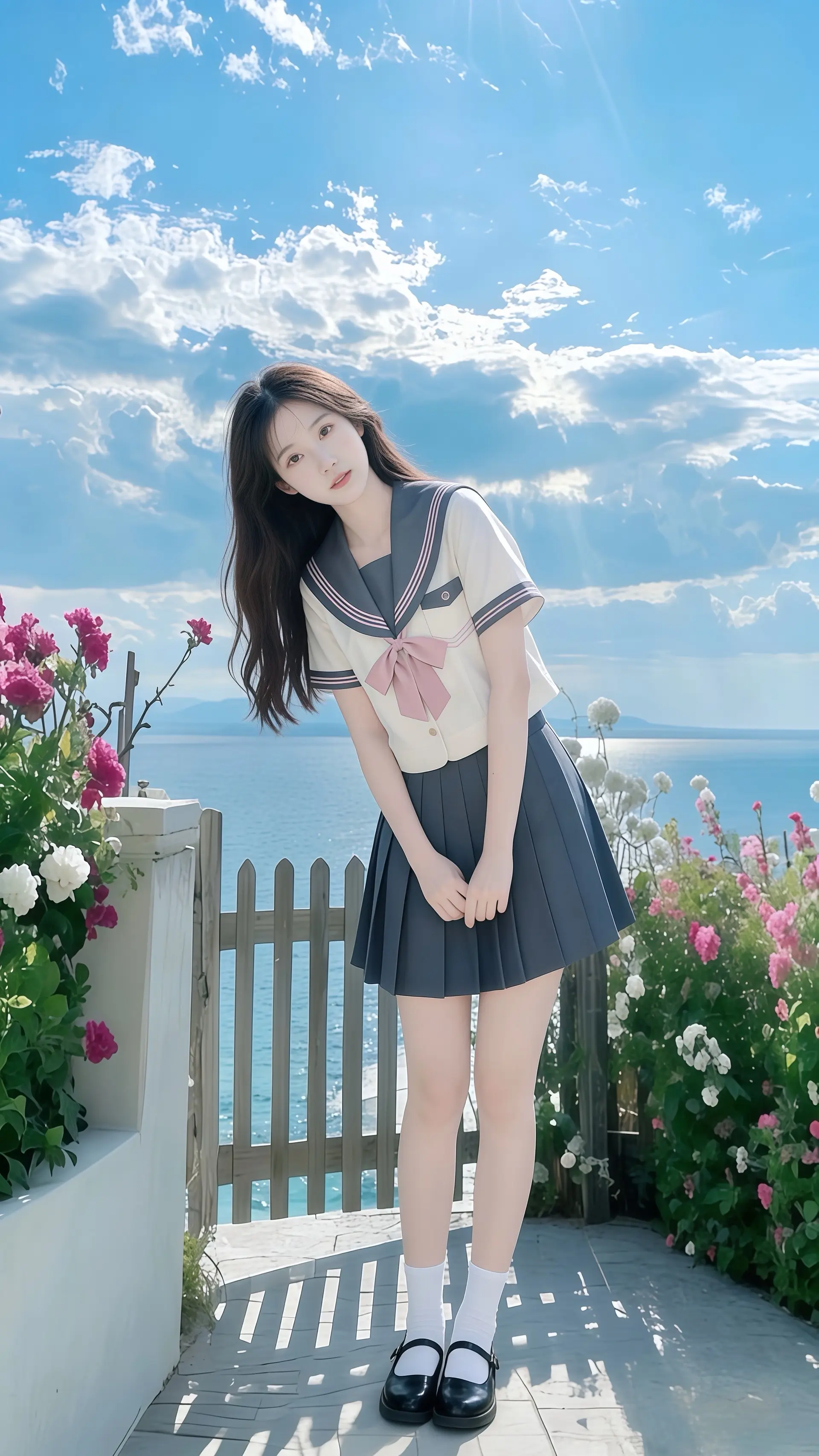 甜妹 jj 纯欲少女感 ootd 你有多久都没有看到过蓝天