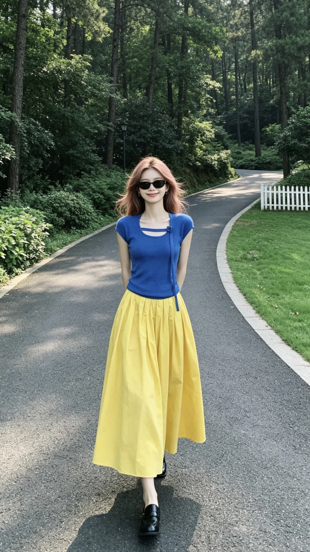 哦莫！被这身蓝黄美哭了！