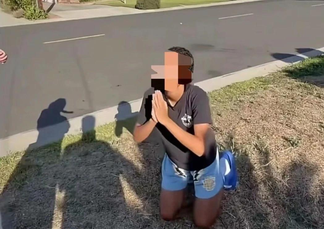 太可惜了！当年的篮球天才少女，如今在美国街头求饶下跪。


张家裔是个江西农村女