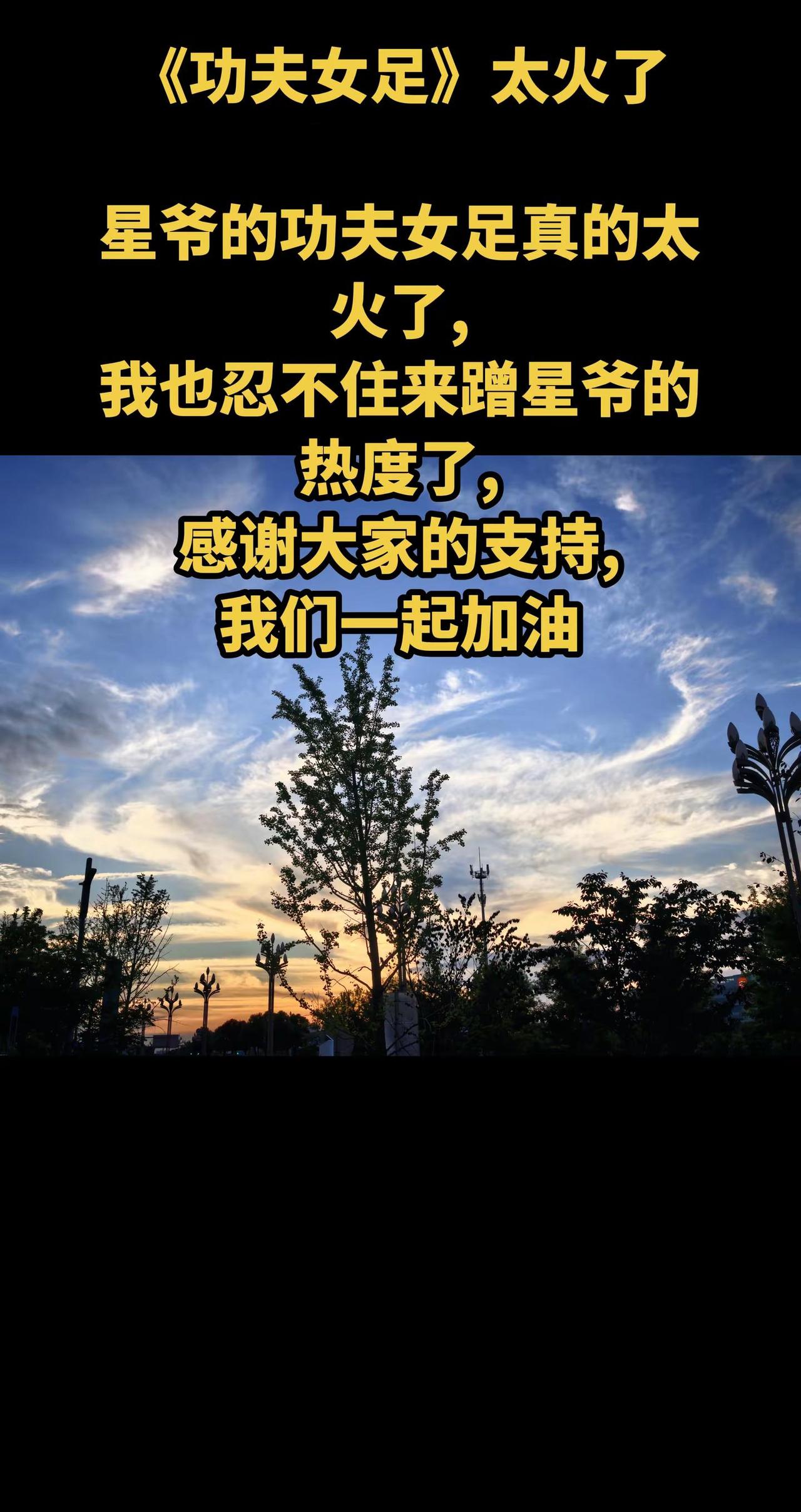 《功夫女足》太火了星爷的功夫女足真的太火了,我也忍不住来蹭星爷的热度了,感谢大家