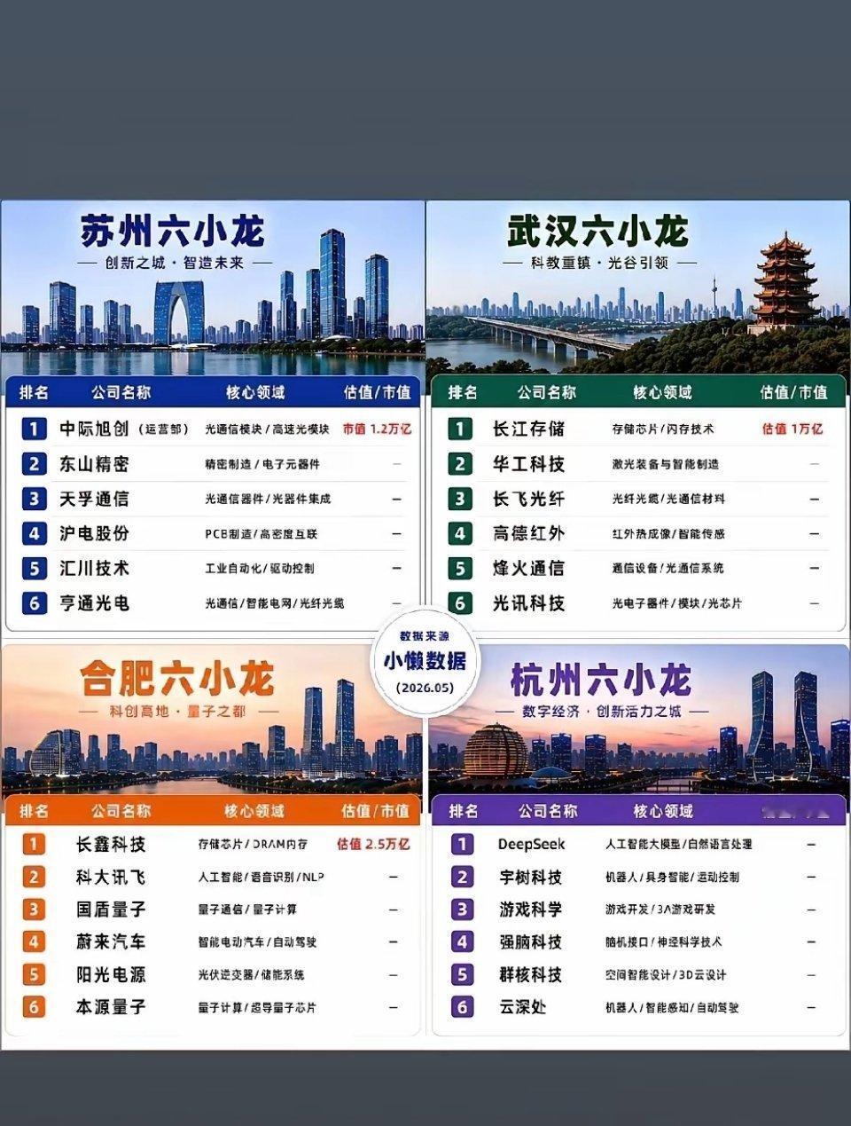 五大六小龙无锡六小龙长电科技，SK海力士，华虹半导体，卓胜微，先导科技，药明康德