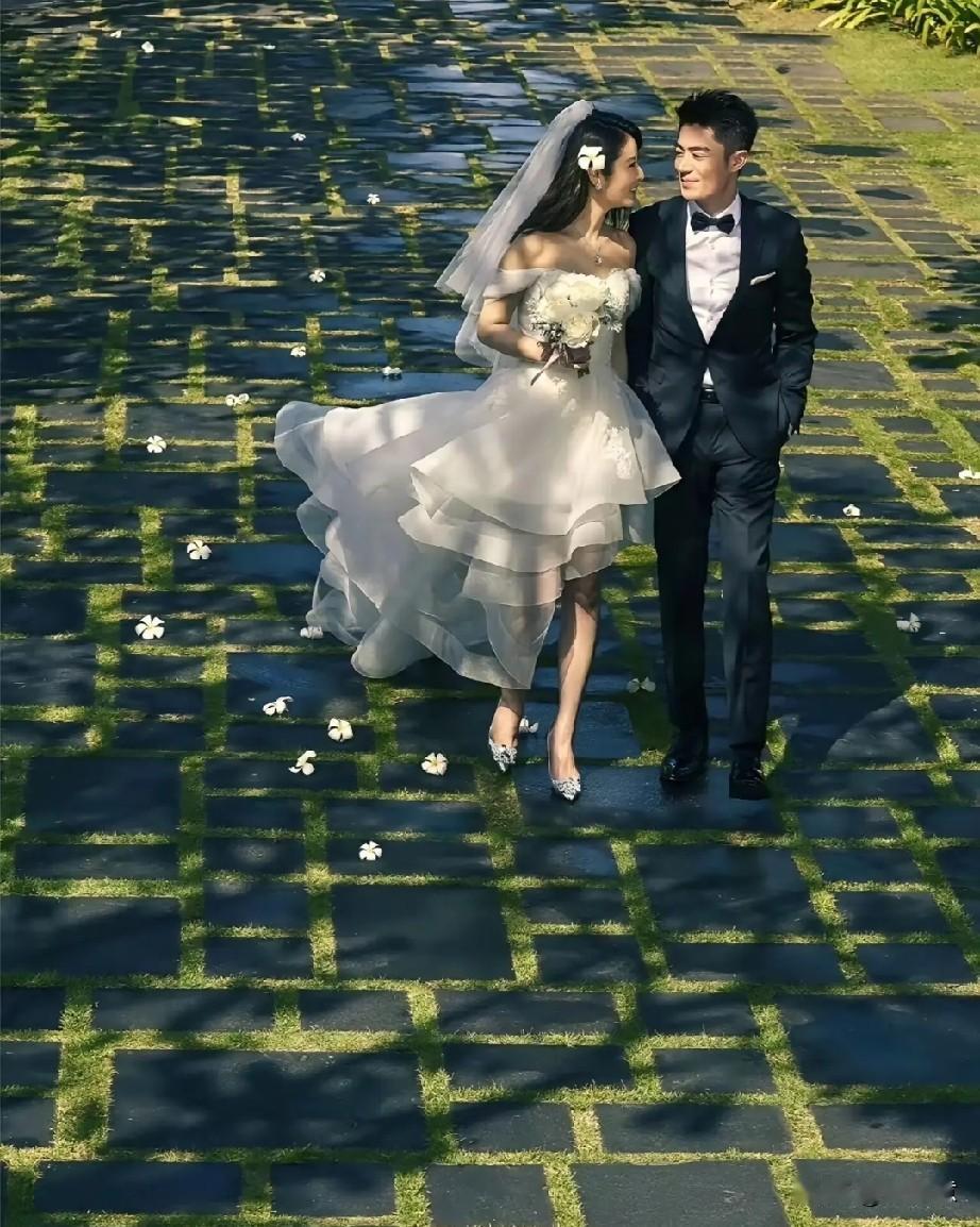 她的婚纱照，是不是所有晒照女星里最漂亮的[奸笑]